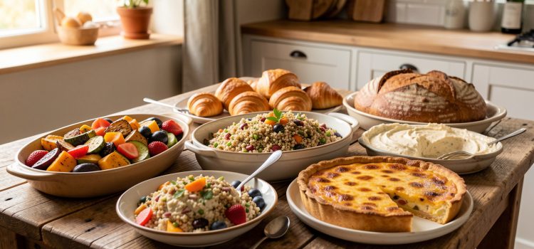 Brunch végétarien à préparer la veille : le menu généreux pour 7 Brunch végétarien à préparer la veille : le menu généreux pour 7